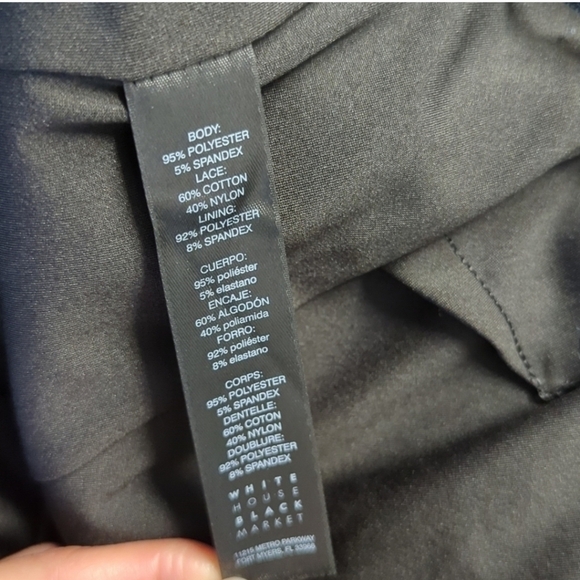 White House Black Market Floral Lace Sleeveless Cocktail Dress. Size 8 - Picture 11 of 13